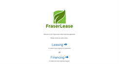Desktop Screenshot of fraserlease.com